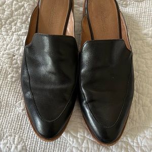 Madewell black slide mules size 8
